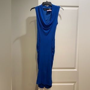 YIGAL AZROUEL, Lets Get Ruched Dress, Royal Blue, Size 2